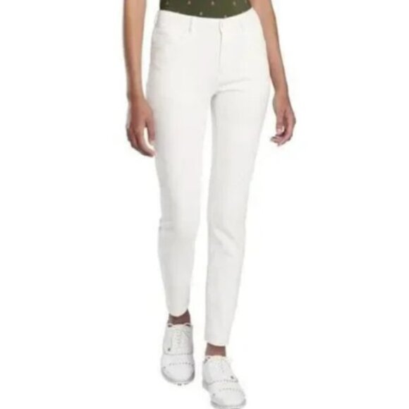 ⛳G/FORE Essential 5 Pocket SNO White Straight Leg Pants Size:10 NWT - Picture 14 of 16